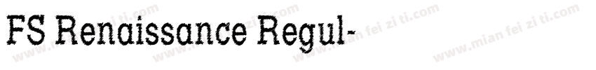 FS Renaissance Regul字体转换